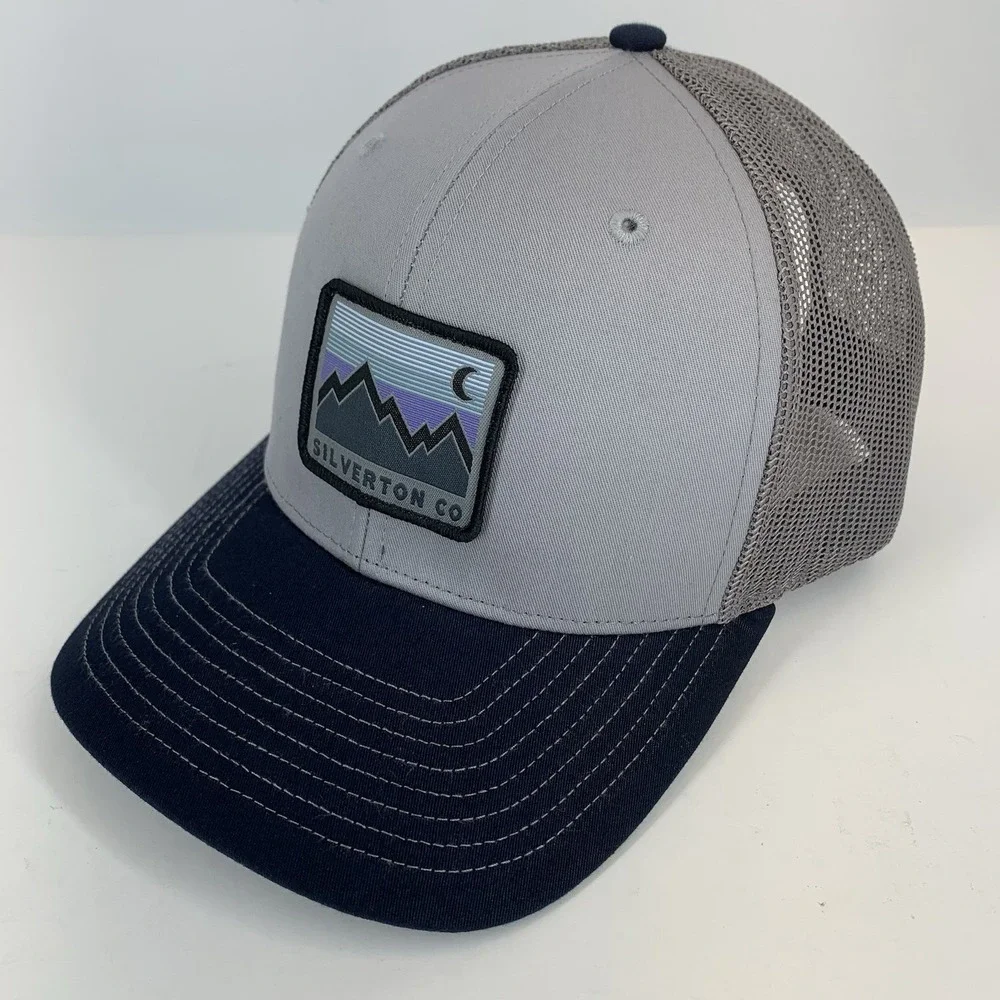 Silverton CO Colorado Trucker Hat Gray Mesh Patch Richardson 112 Snapback Cap